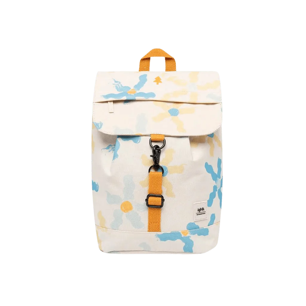 Mochila Lefrik Scout Mini Printed Daisy - ECRU