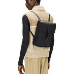 Mochila Rains Impermeable Backpack Micro Black - ECRU