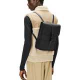 Mochila Rains Impermeable Backpack Micro Black - ECRU