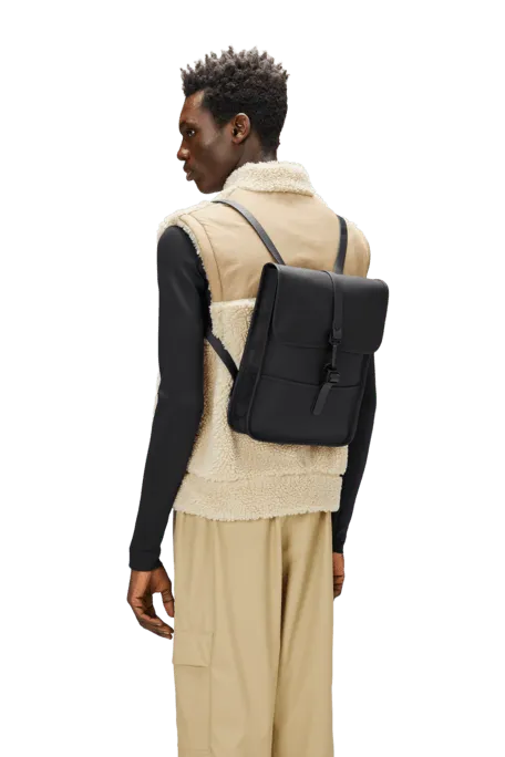 Mochila Rains Impermeable Backpack Mini Black - ECRU