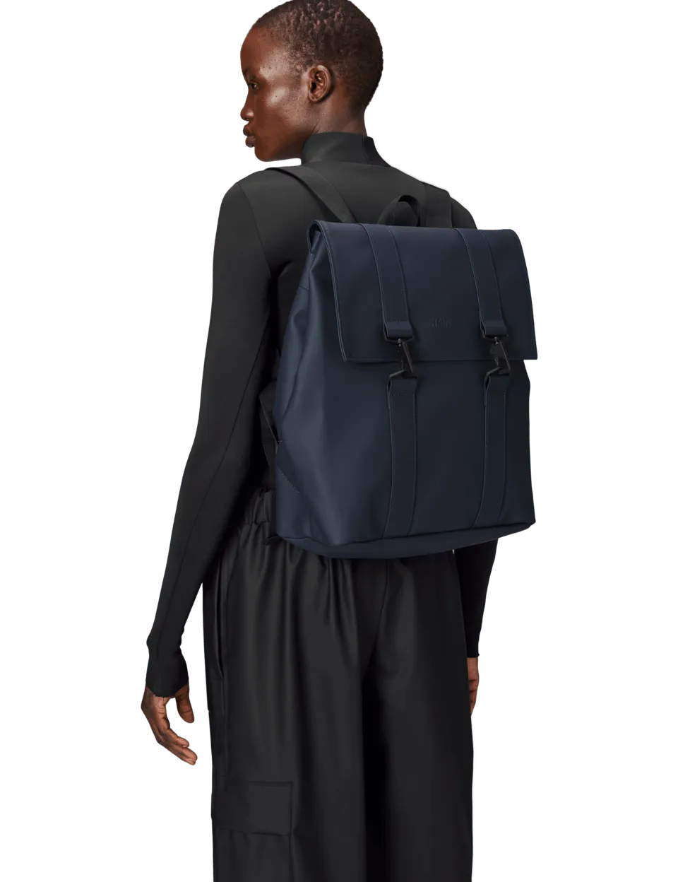 Mochila Rains Impermeable MSN Bag Navy - ECRU