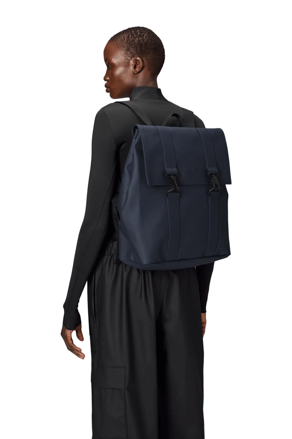 Mochila Rains Impermeable MSN Bag Navy - ECRU