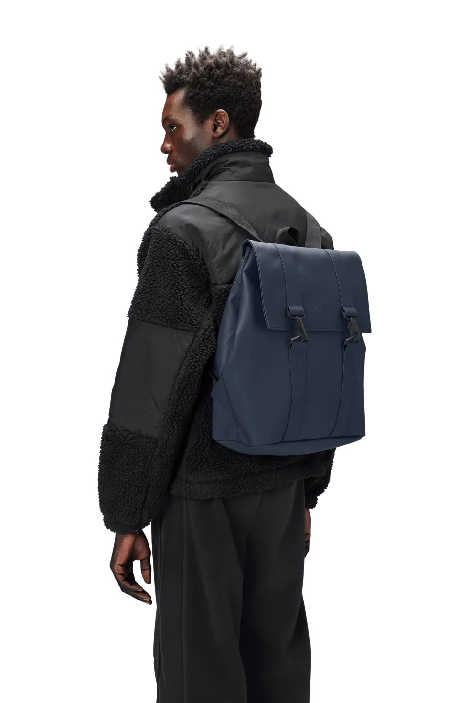 Mochila Rains Impermeable MSN Bag Navy - ECRU