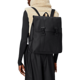 Mochila Rains Impermeable MSN Bag Negra - ECRU