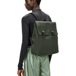 Mochila Rains Impermeable MSN Bag Verde - ECRU