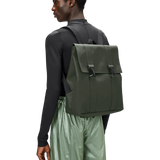 Mochila Rains Impermeable MSN Bag Verde - ECRU