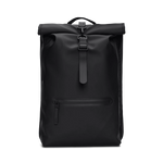 Mochila Rains Rolltop Rucksack Negro - ECRU