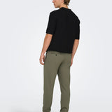 Pantalones ONLY & SONS Slim Bungee cord Gris Oscuro