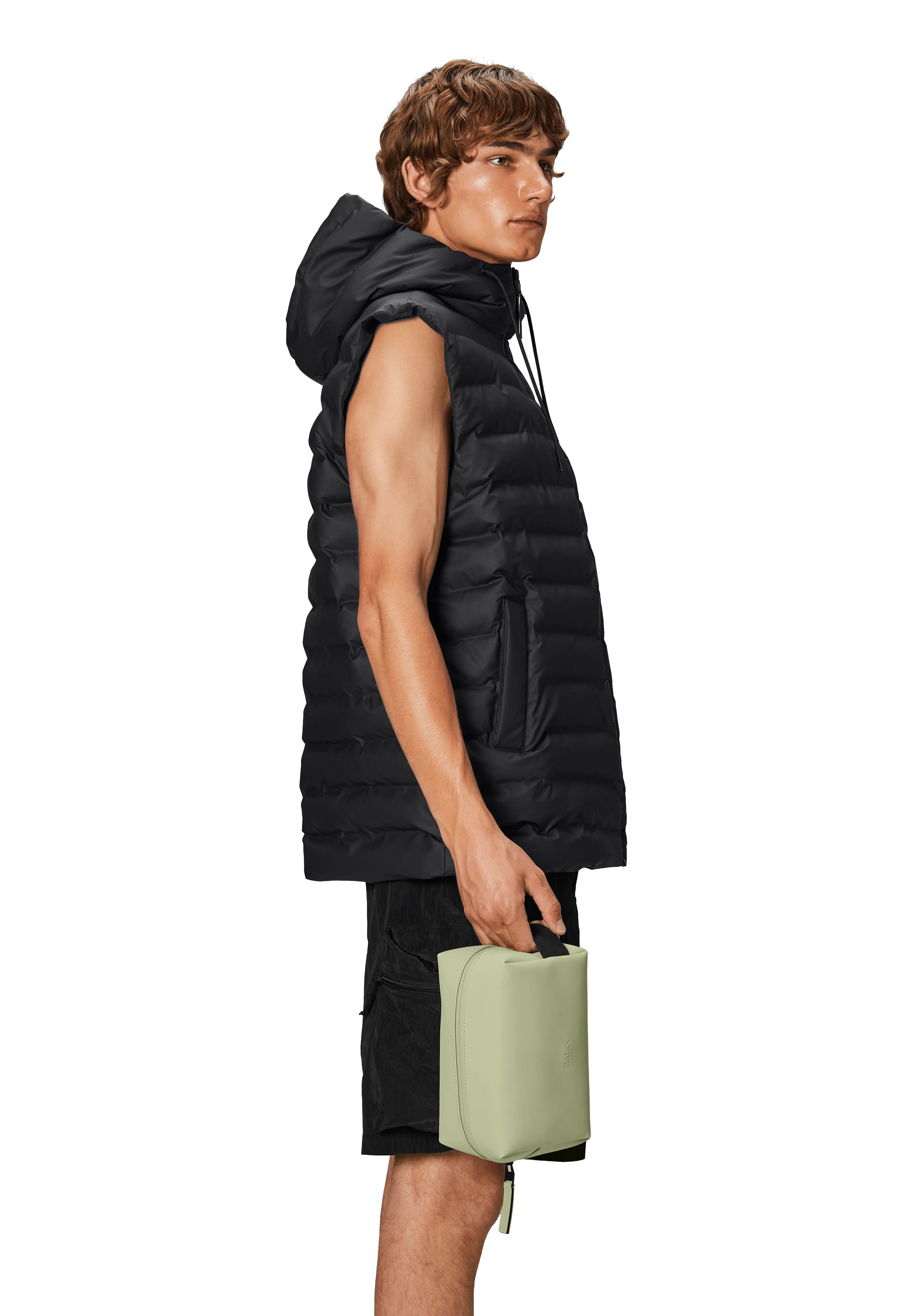 Neceser Rains Impermeable Wash Bag Small Earth - ECRU