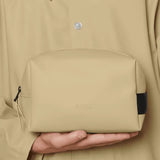 Neceser Rains Impermeable Wash Bag Small Sand - ECRU