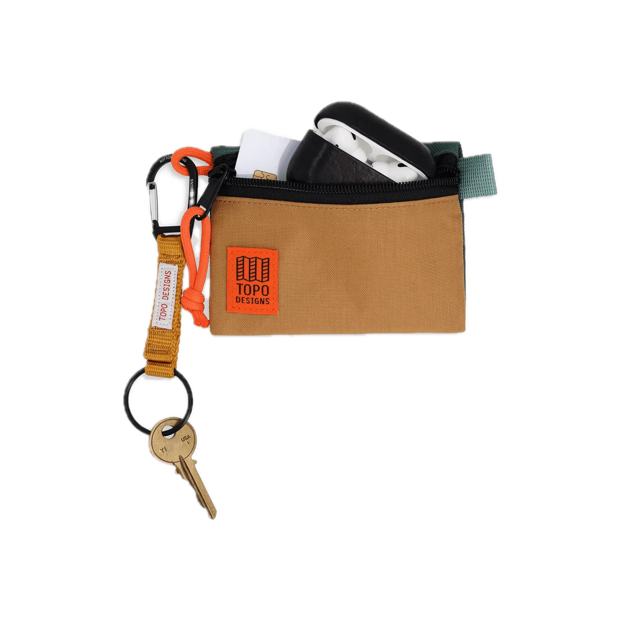 Neceser Topo Designs Bag Micro Khaki Forest - ECRU