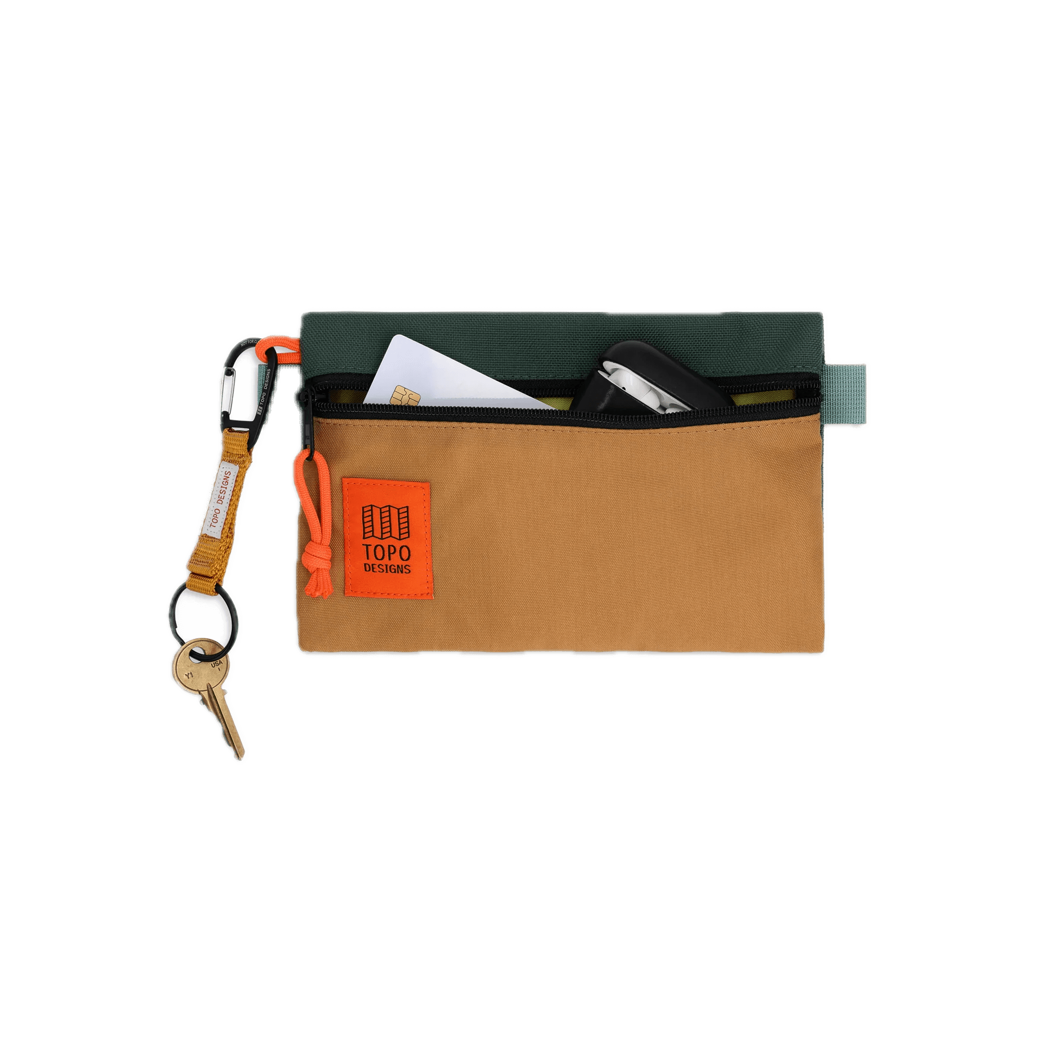 Neceser Topo Designs Bag Small Khaki Forest - ECRU