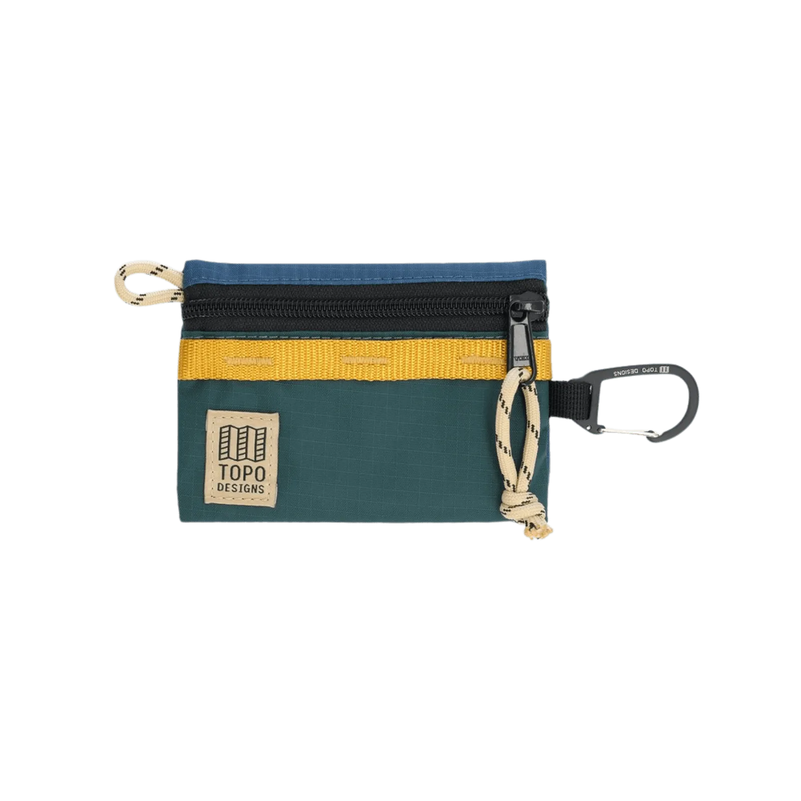 Neceser Topo Designs Mountain Micro Accesory Bag Pond Blue Forest - ECRU