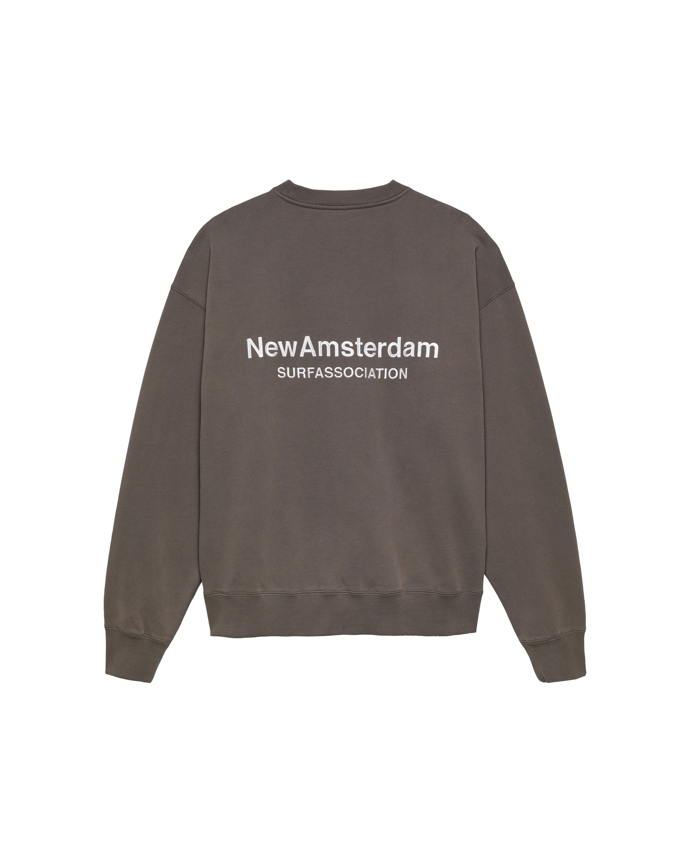 Sudadera New Amsterdam Logo Crewneck Falcon vista trasera