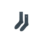 Calcetines New Amsterdam Embroidered Socks Teal vista frontal