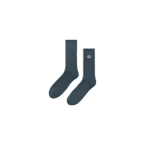 Calcetines New Amsterdam Embroidered Socks Teal vista frontal