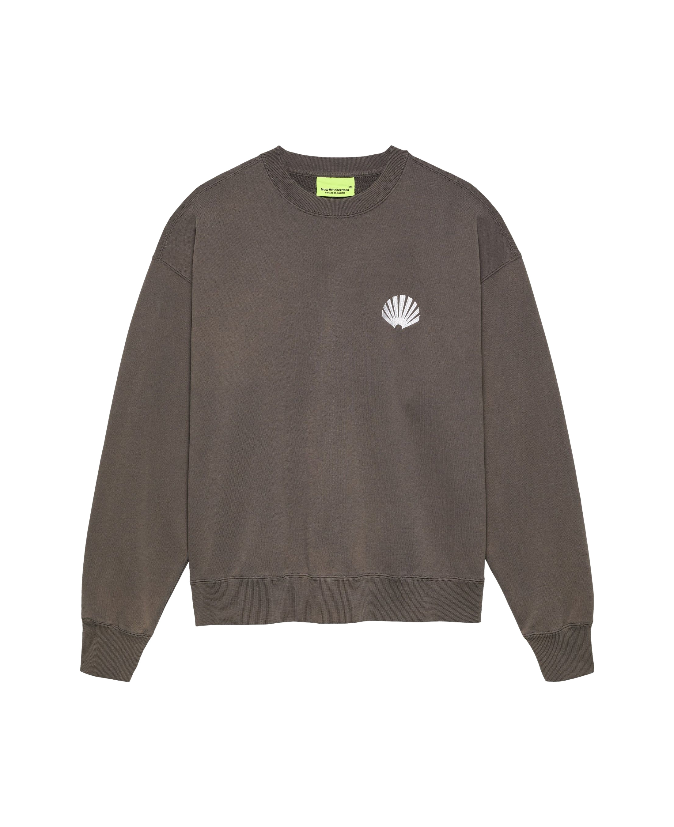 Sudadera New Amsterdam Logo Crewneck Falcon vista frontal