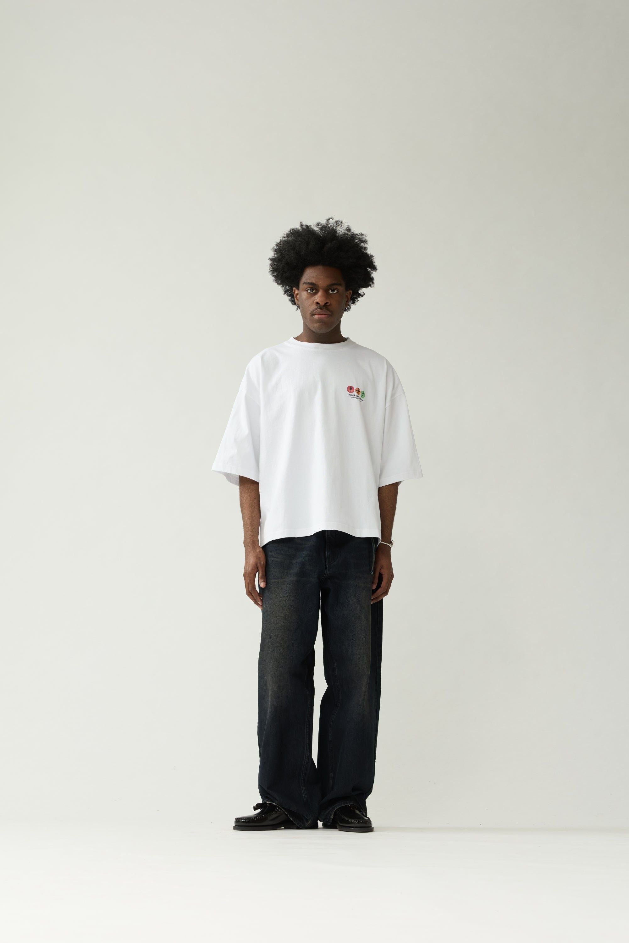 Camiseta New Amsterdam Traffic Tee White puesta