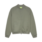 Chaqueta New Amsterdam Waffle Zip Up Sea Grass vista frontal