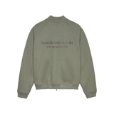 Chaqueta New Amsterdam Waffle Zip Up Sea Grass vista trasera