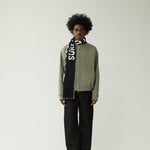 Chaqueta New Amsterdam Waffle Zip Up Sea Grass puesta