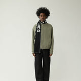 Chaqueta New Amsterdam Waffle Zip Up Sea Grass puesta