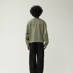 Detalle de chaqueta New Amsterdam Waffle Zip Up Sea Grass