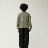 Detalle de chaqueta New Amsterdam Waffle Zip Up Sea Grass