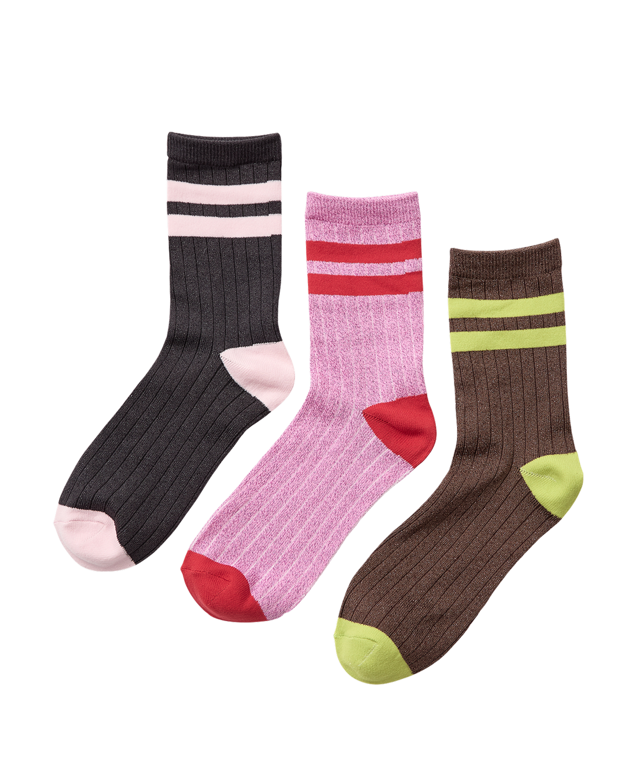 Pack calcetines NÜMPH Lilja Multi – flat transparente