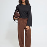 Pantalones ICHI Ihnaida Chicory Coffee - ECRU