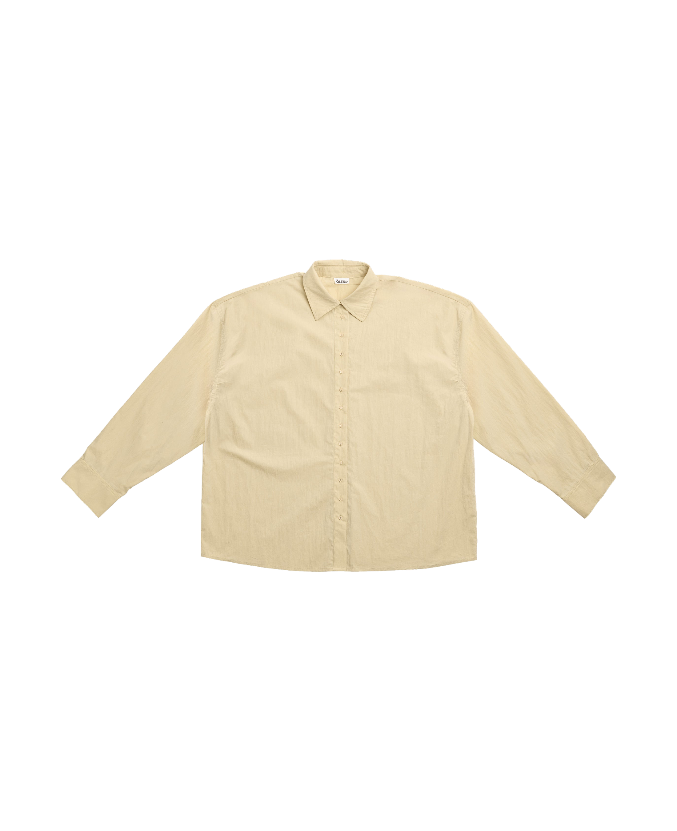 Camisa Ölend Abril Butter Yellow — flat frontal