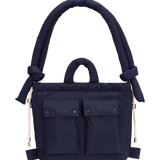 Bolso mochila ÖLEND Rain Ona Navy en azul marino, flat frontal