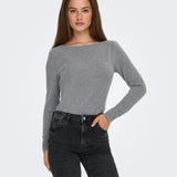 Camiseta JDY Mully Dark Grey Melange