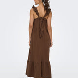 Vestido ONLY Thyra Pinecone Marrón Medio
