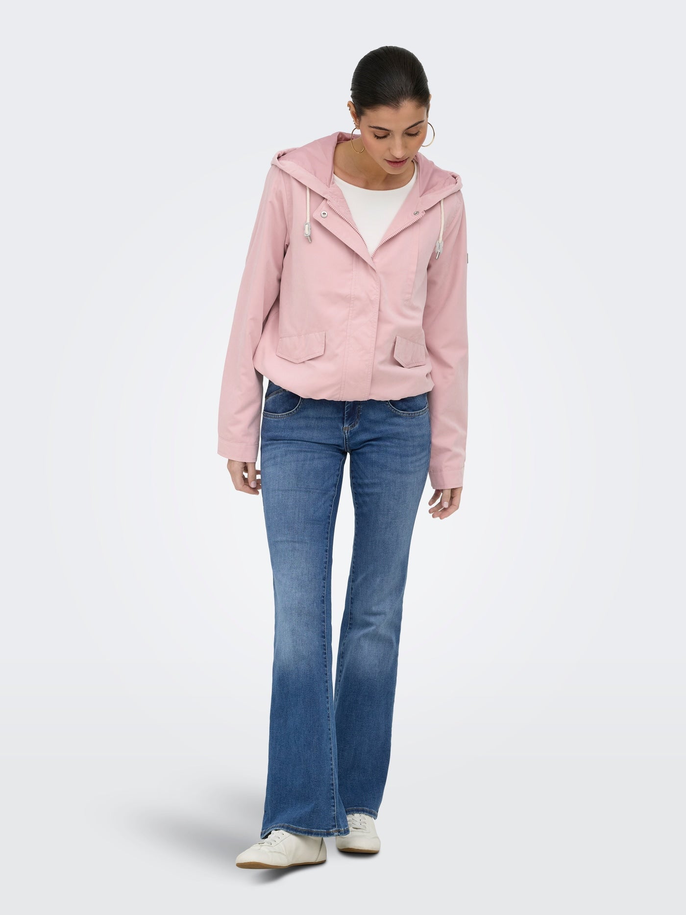 Chaqueta ONLY Skylar Misty Rose look completo