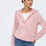 Chaqueta ONLY Skylar Misty Rose detalle frontal