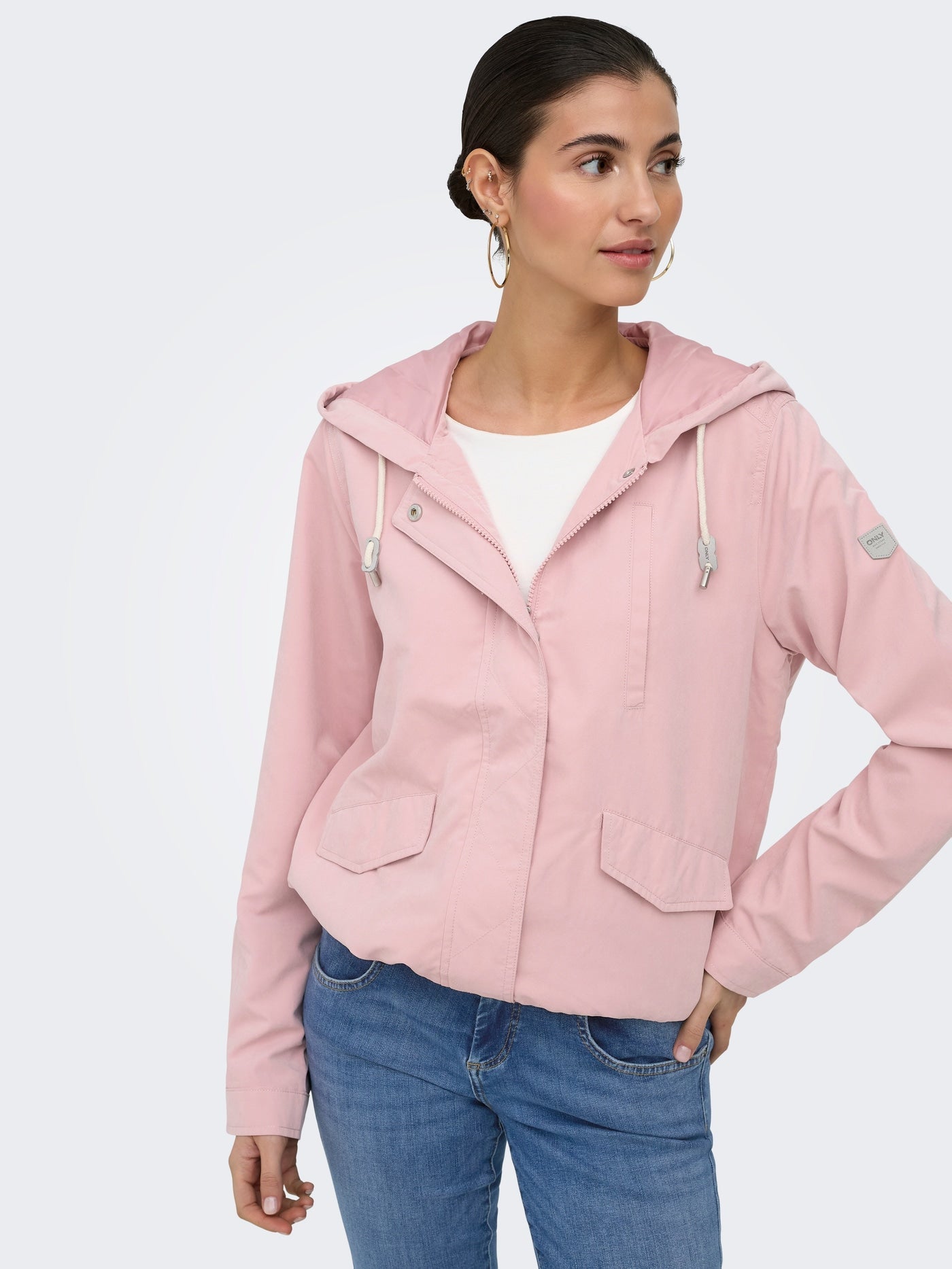 Chaqueta ONLY Skylar Misty Rose detalle frontal