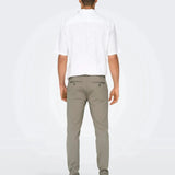Pantalones Only&Sons Mark Tejido Jogger Gris Vintage Khaki