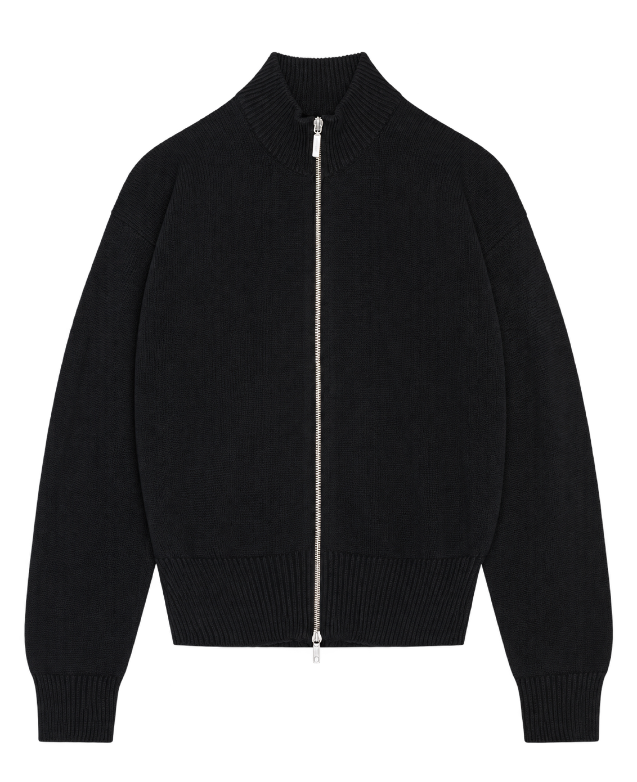 Cárdigan ORGANIC BASICS True Knit High Collar Black