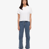 Camiseta COLORFUL STANDARD Women Orgánica Crop Optical White