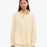 COLORFUL STANDARD Damen Oversize Weiches Gelbes Hemd 