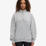 Sudadera COLORFUL STANDARD Unisex Quarter Zip Orgánica Faded Grey