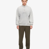 Sudadera COLORFUL STANDARD Unisex Quarter Zip Orgánica Faded Grey