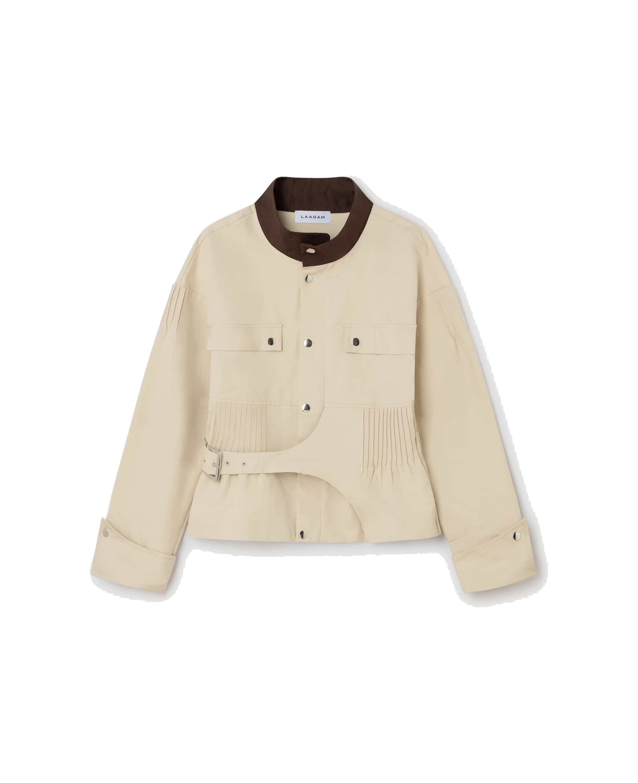 Chaqueta LAAGAM Orly Serge Ecru · fotografía oficial de la prenda