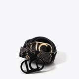 Pack Cinturón LOLA CASADEMUNT Reversible con Hebilla Intercambiable Animal Print