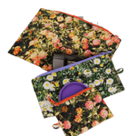 Pack de 3 Neceseres Baggu Flat Pouch Set Photo Florals - ECRU