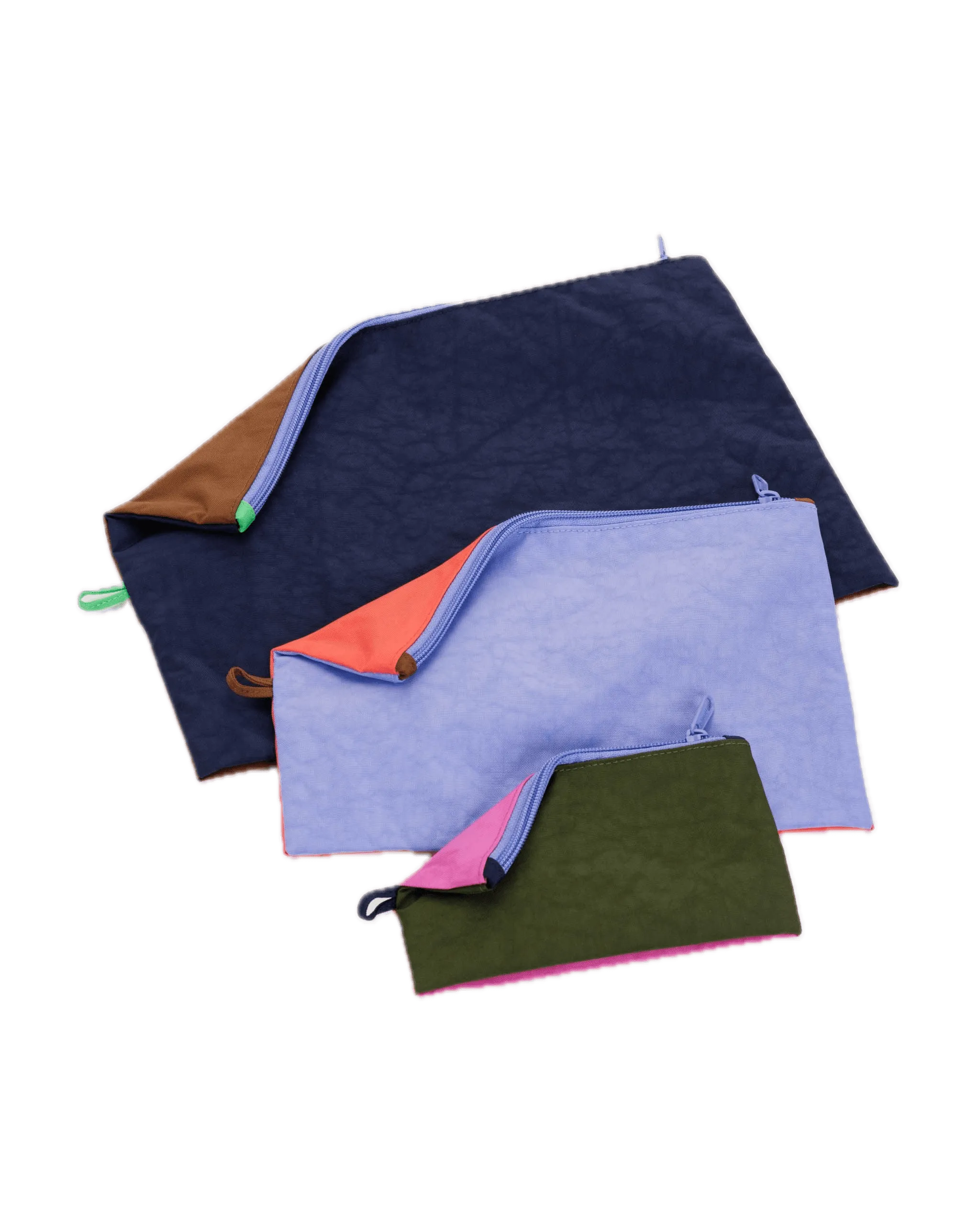 Pack de 3 Neceseres Baggu Go Pouch Set Night Lights - ECRU