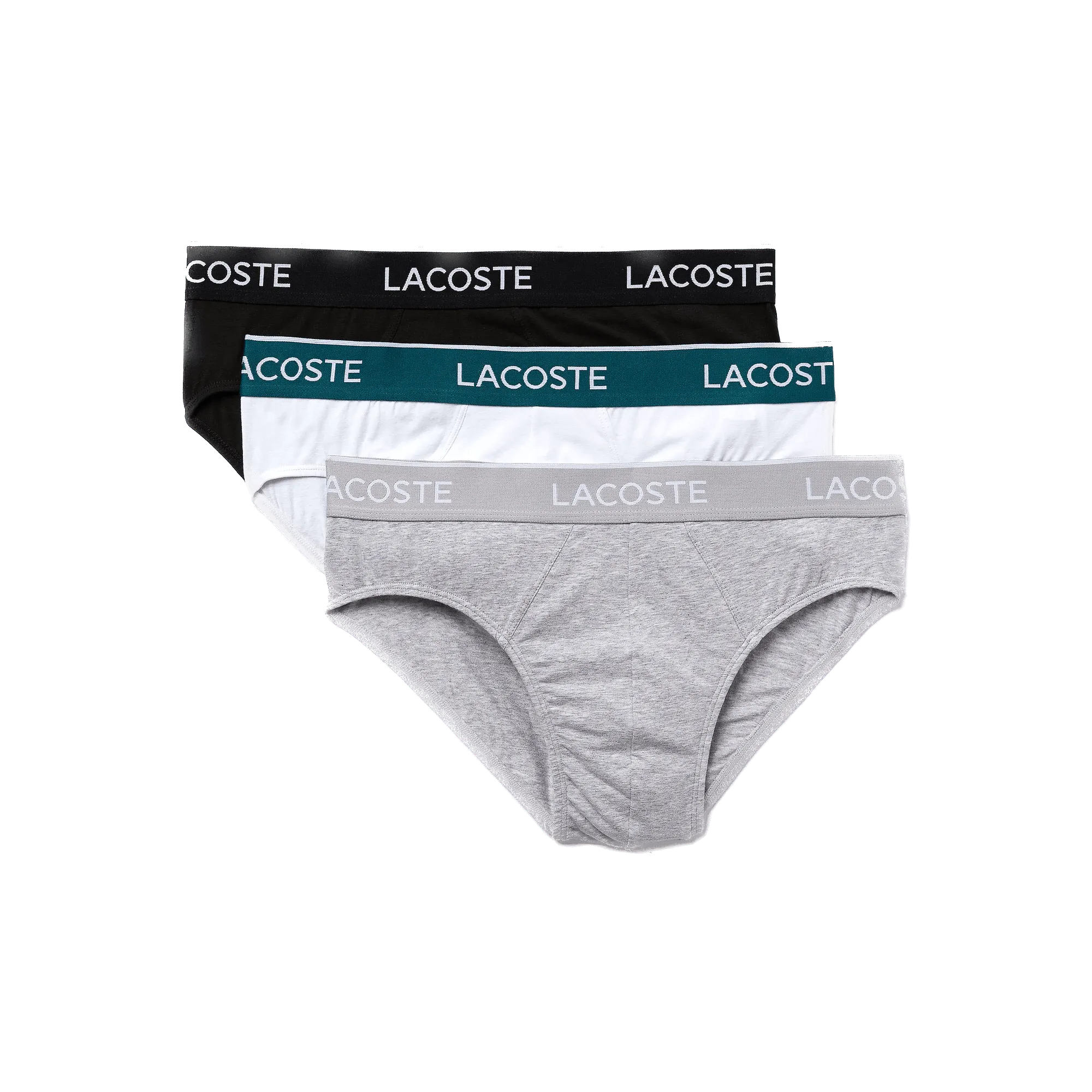 Pack de 3 slips Lacoste de estilo casual - ECRU