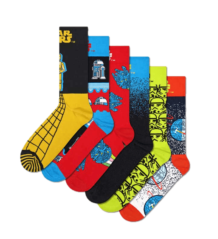 Pack de 6 Calcetines Happy Socks Star Wars™ Gift Set - ECRU