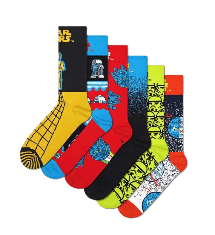 Pack de 6 Calcetines Happy Socks Star Wars™ Gift Set - ECRU